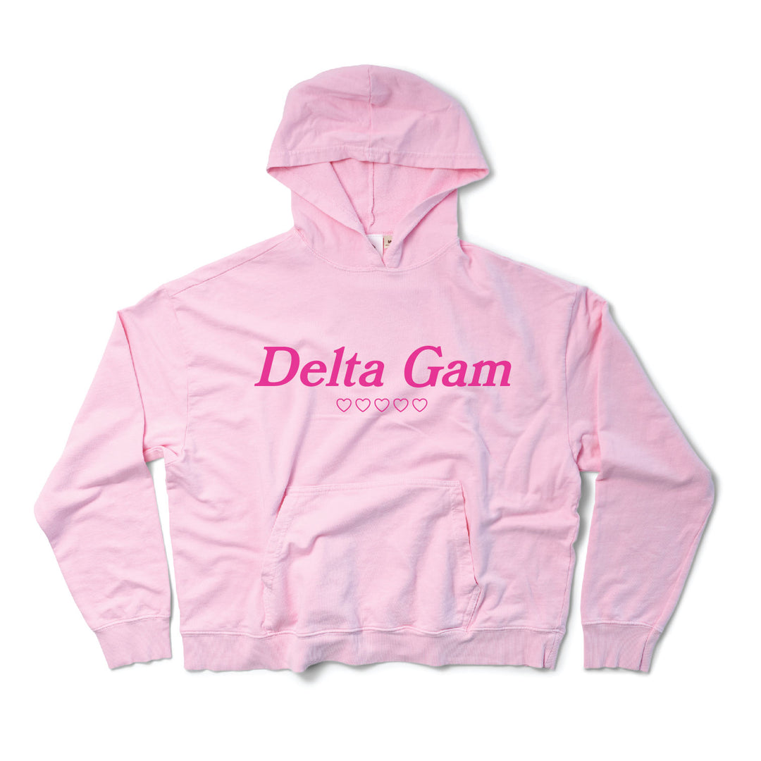 Bubblegum Heart Sorority Light Weight Hoodie