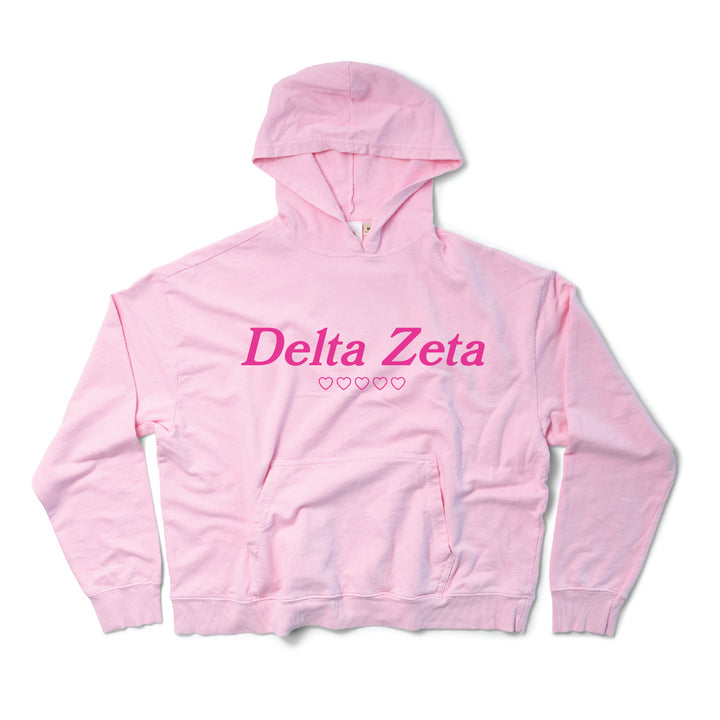 Bubblegum Heart Sorority Light Weight Hoodie