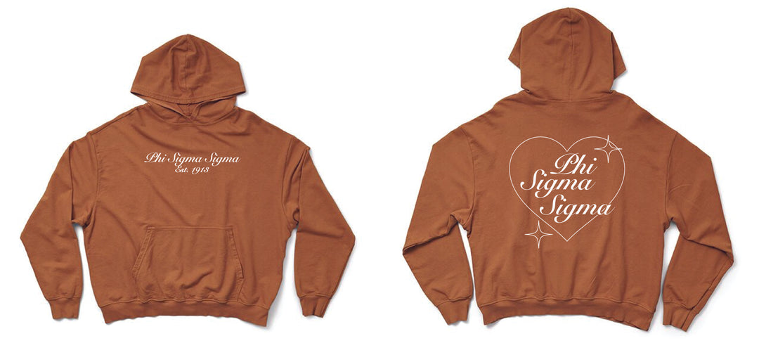 Heart Caffeine Sorority Hoodie - 2XL