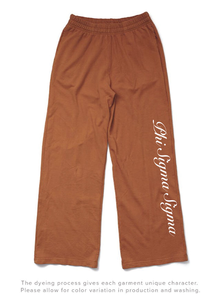 Heart Caffeine Sorority Light Weight Wide Leg Pant