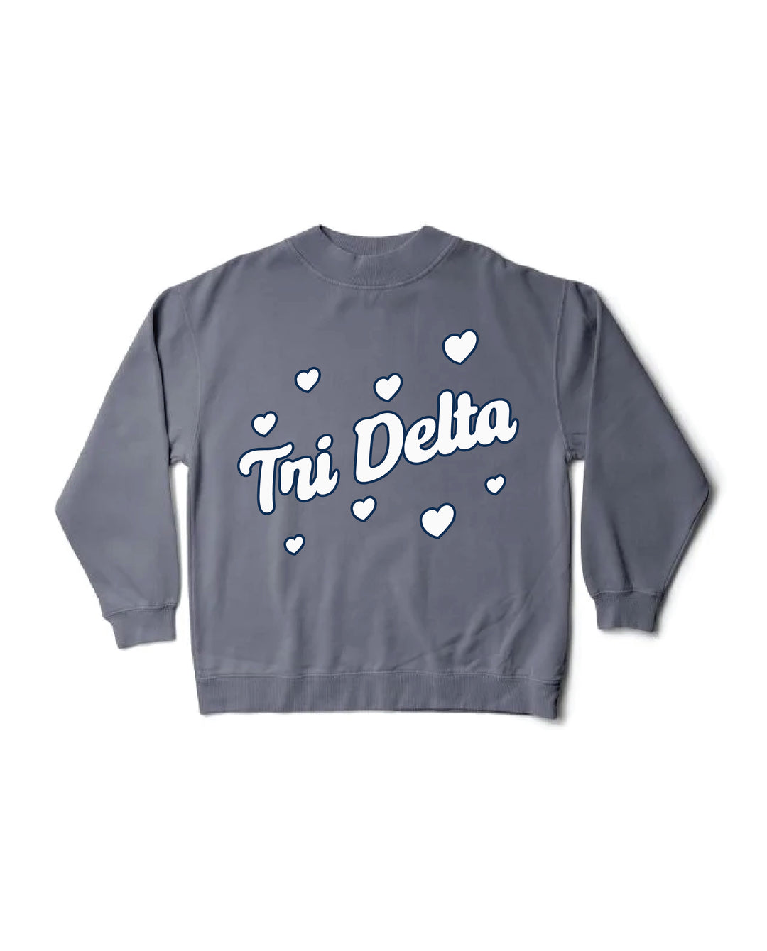 Heart Doodles Mock Neck Sorority Crewneck