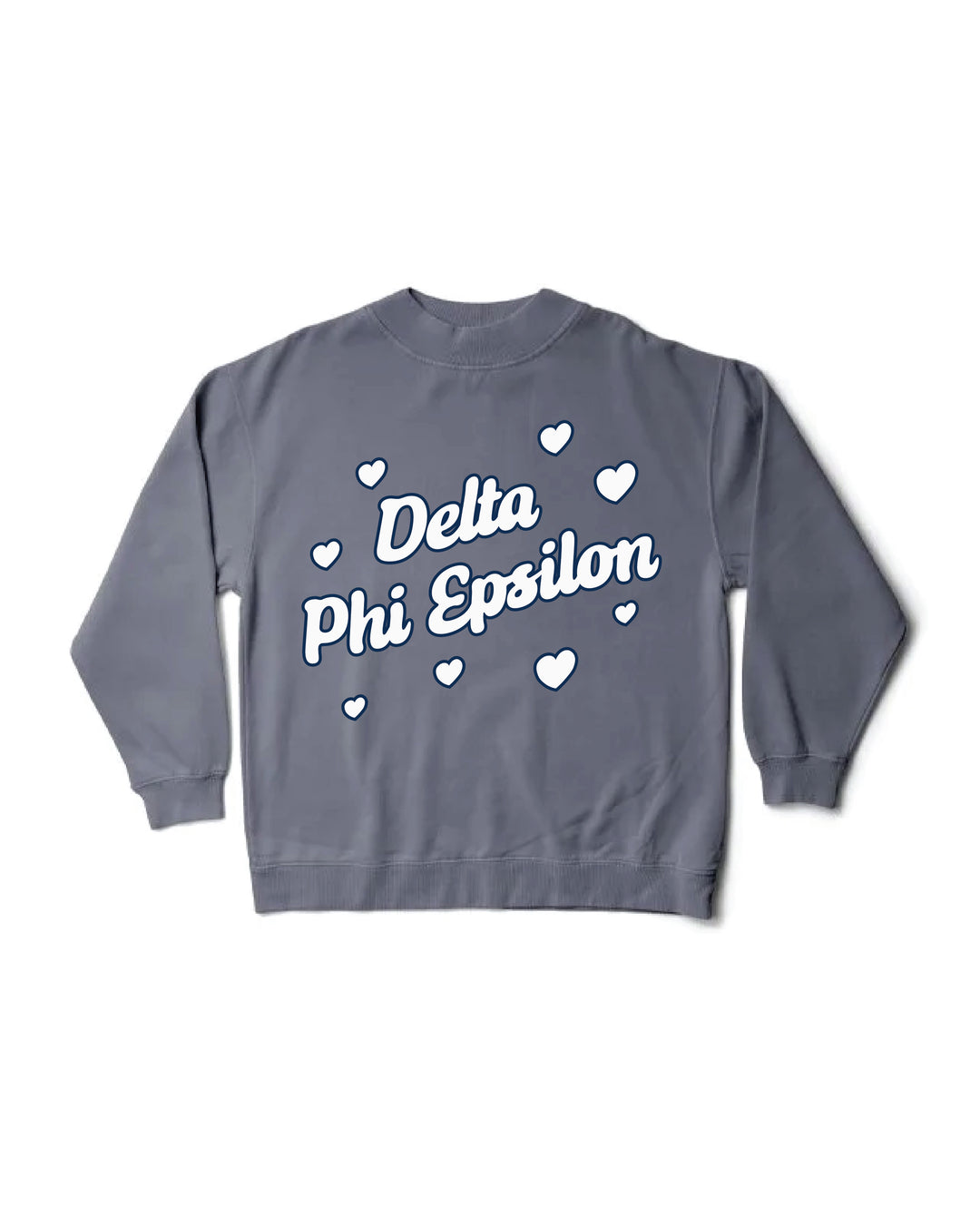 Heart Doodles Mock Neck Sorority Crewneck