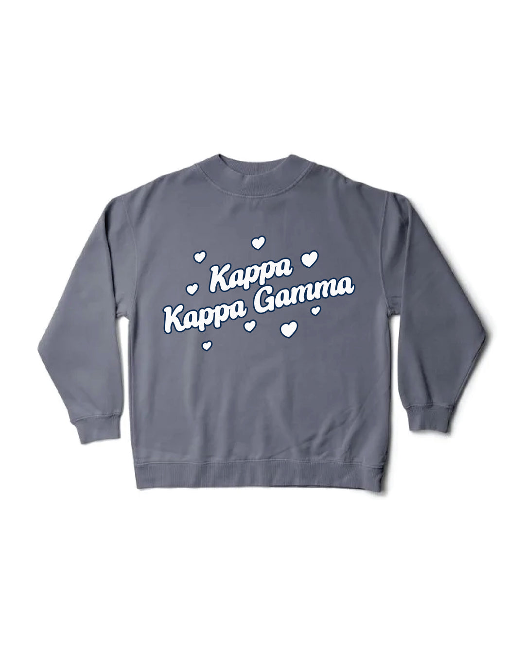 Heart Doodles Mock Neck Sorority Crewneck