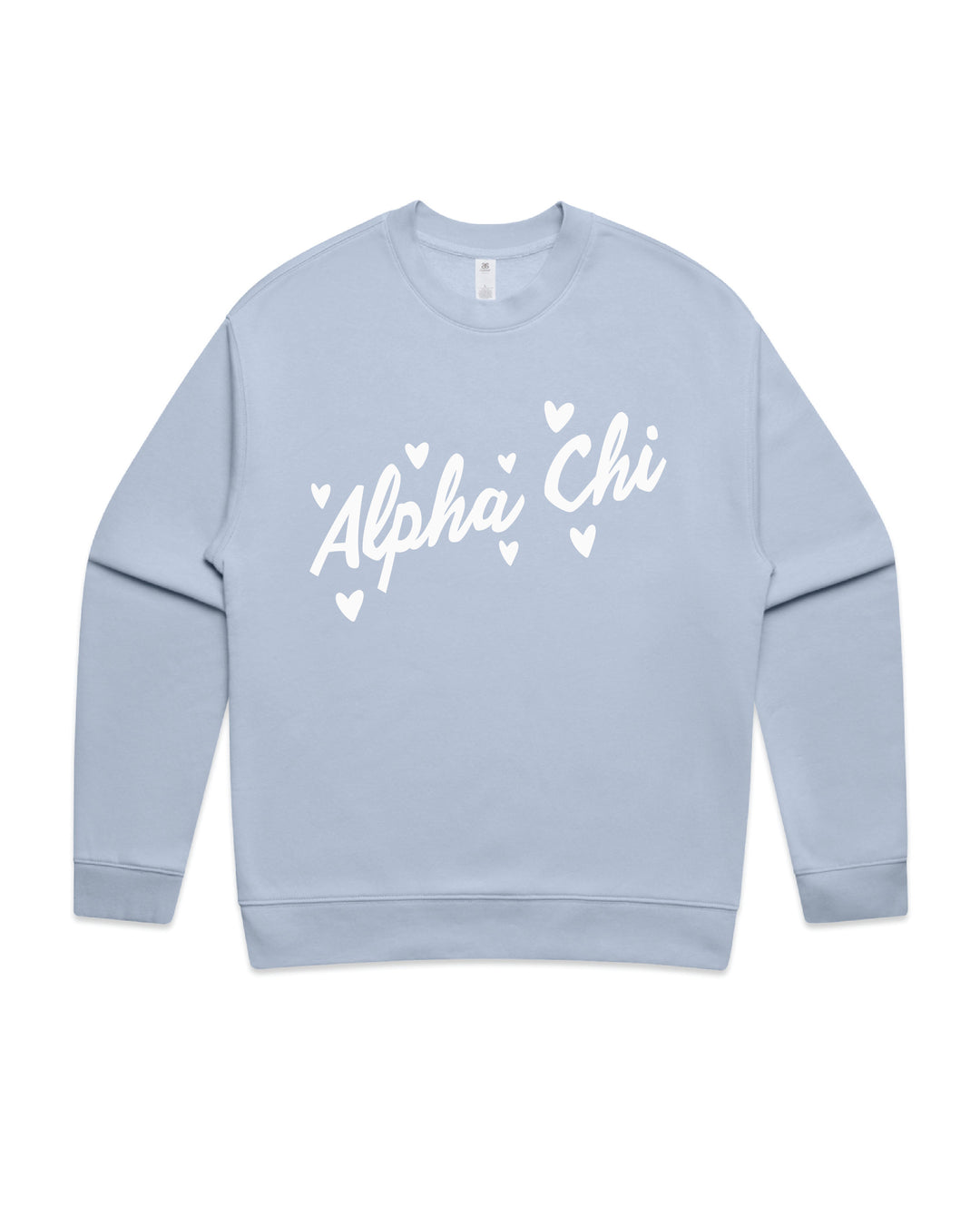 Heart Doodles Powder Sorority Crewneck