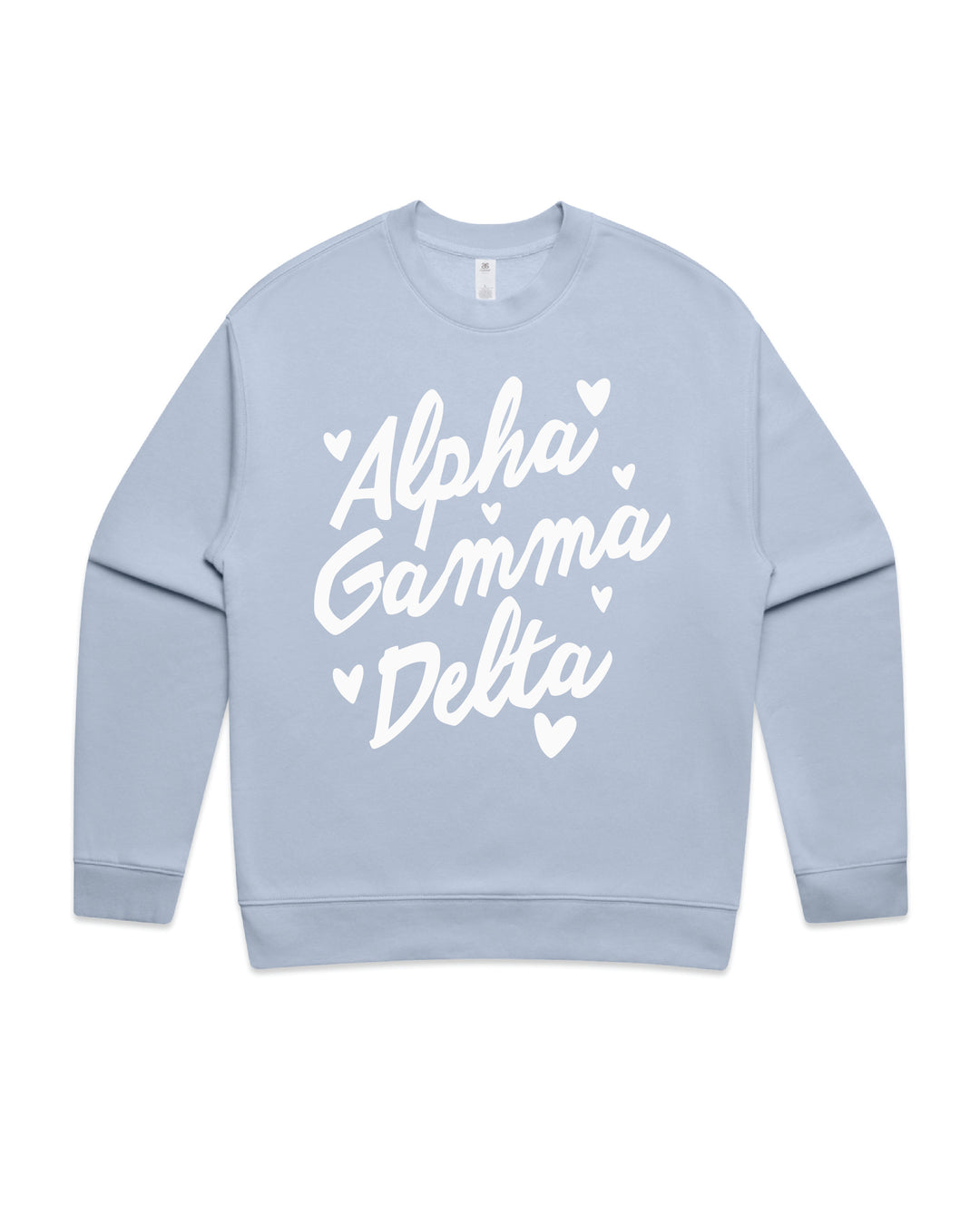 Heart Doodles Powder Sorority Crewneck