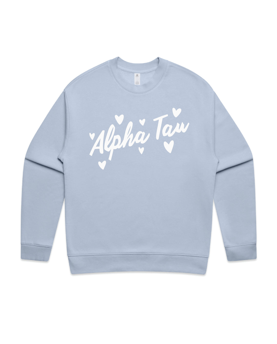 Heart Doodles Powder Sorority Crewneck