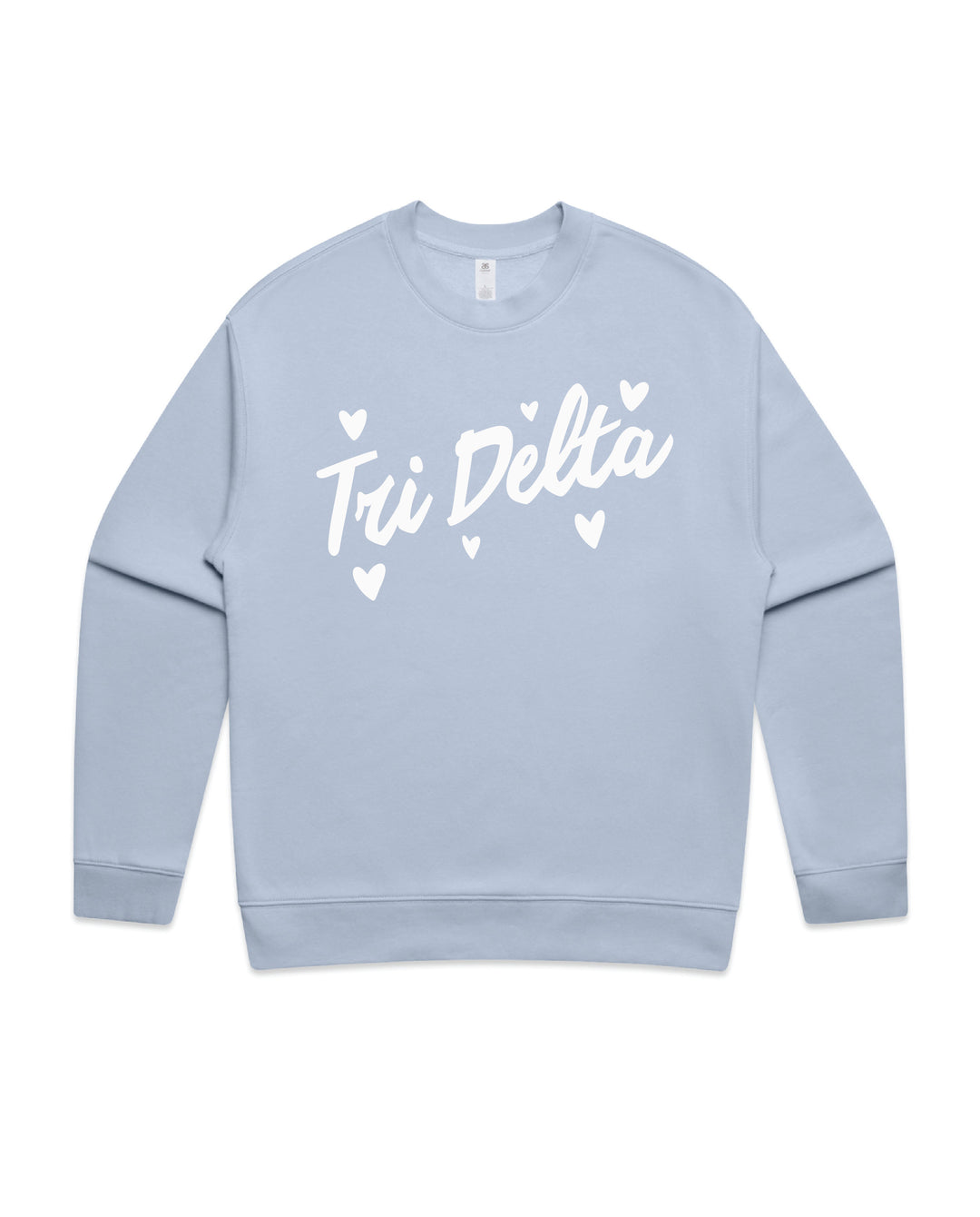 Heart Doodles Powder Sorority Crewneck