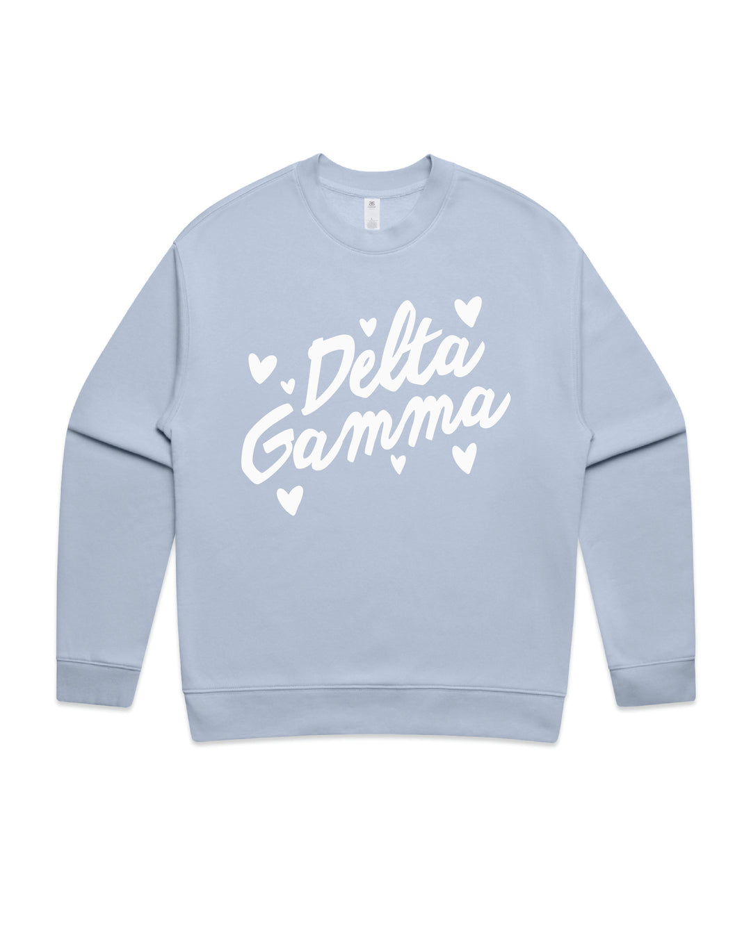 Heart Doodles Powder Sorority Crewneck