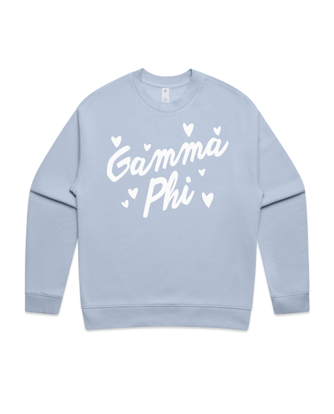 Heart Doodles Powder Sorority Crewneck