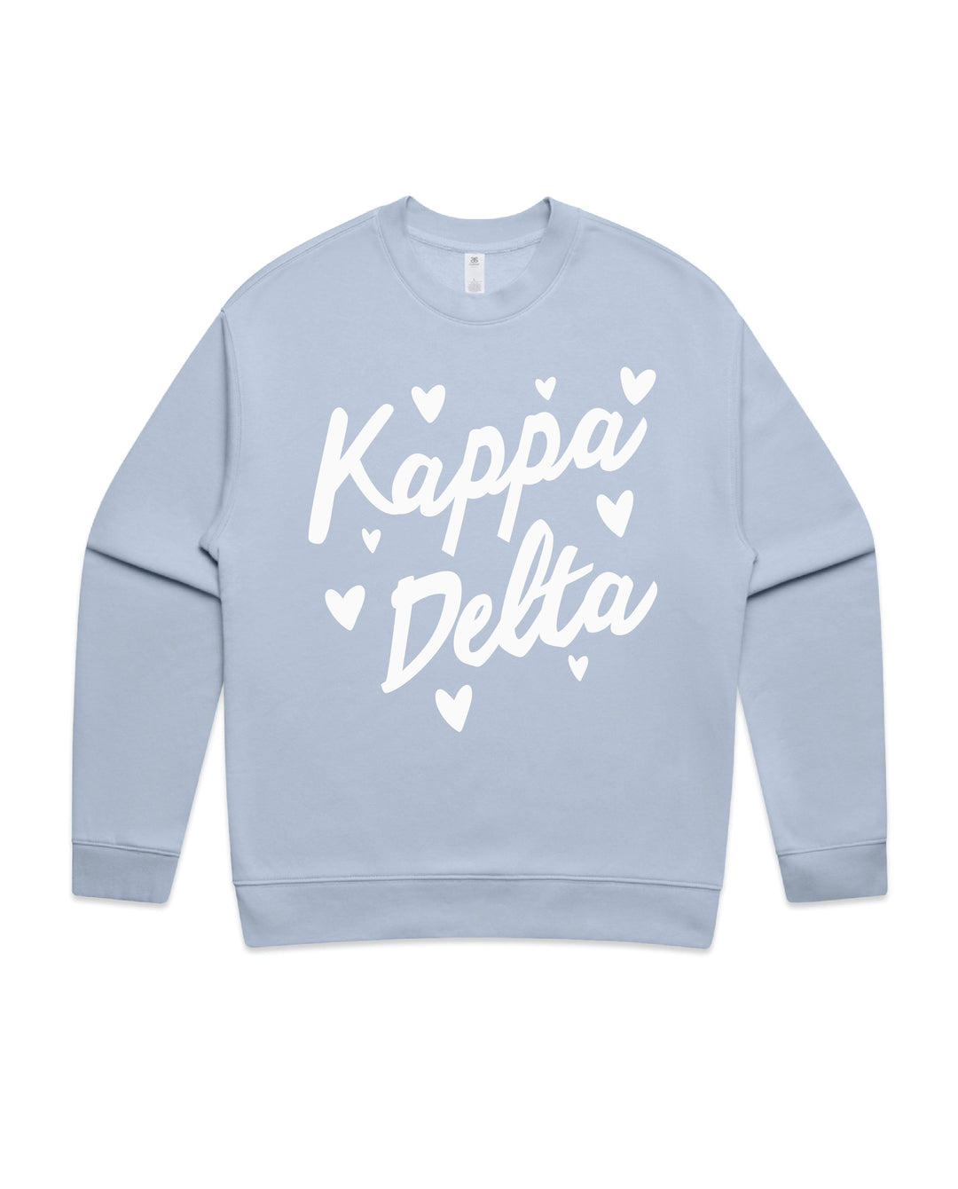 Heart Doodles Powder Sorority Crewneck