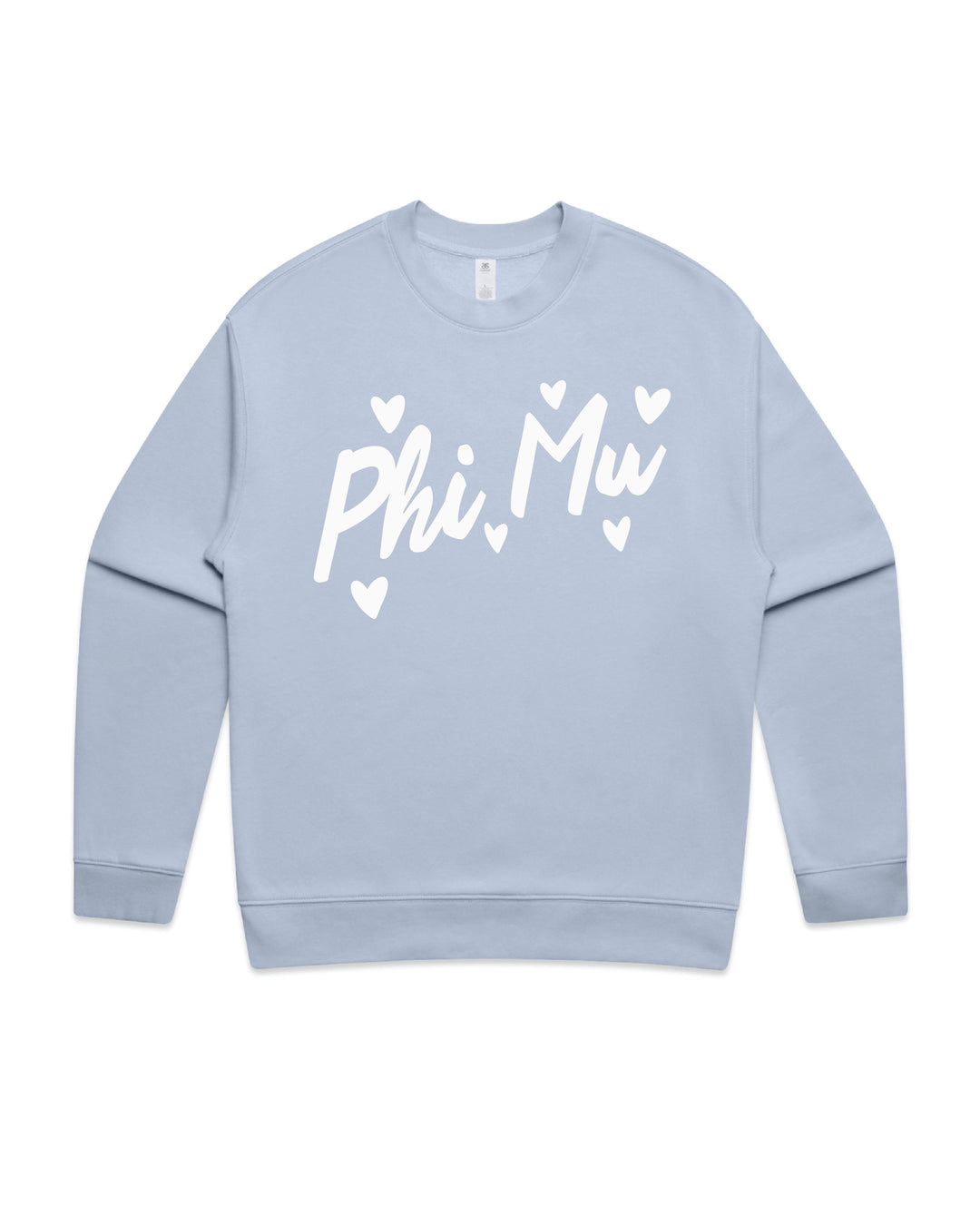 Heart Doodles Powder Sorority Crewneck