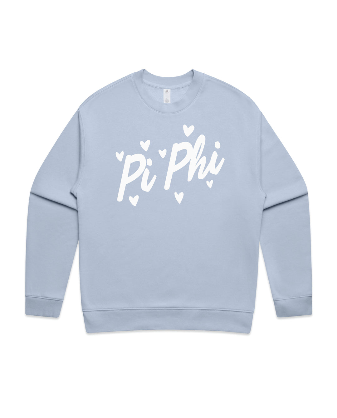 Heart Doodles Powder Sorority Crewneck