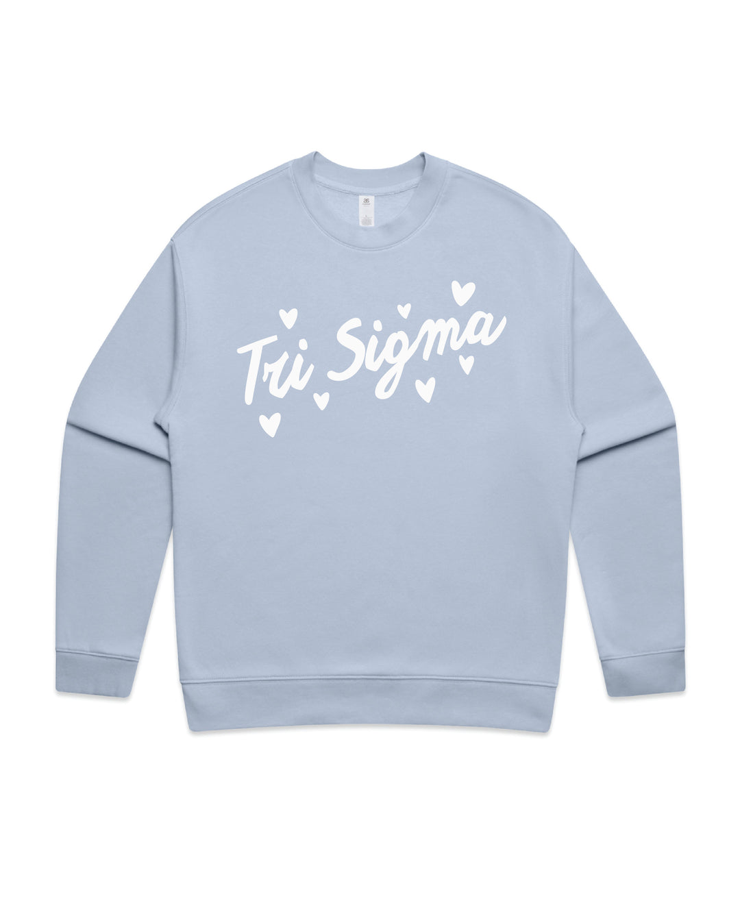 Heart Doodles Powder Sorority Crewneck