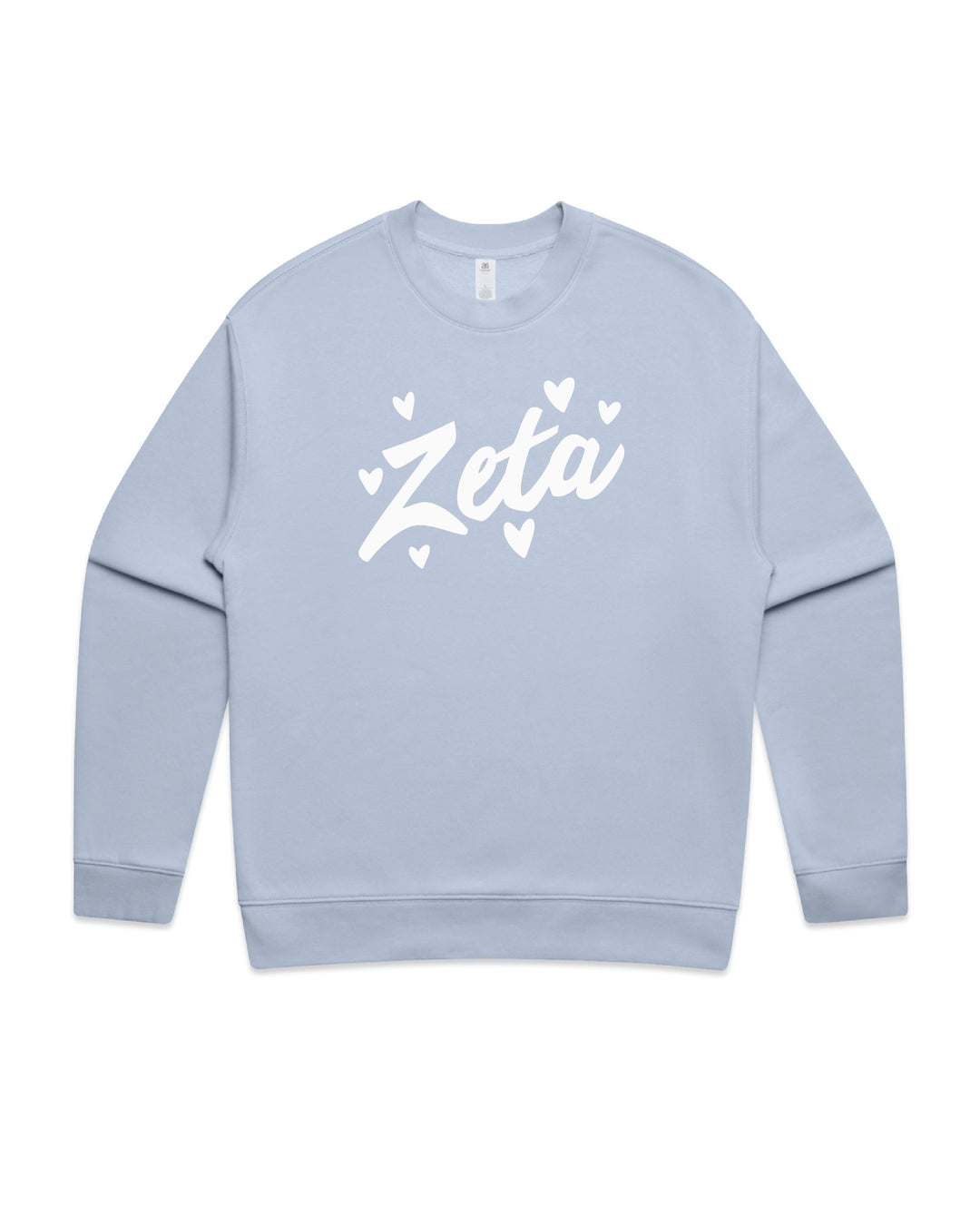 Heart Doodles Powder Sorority Crewneck