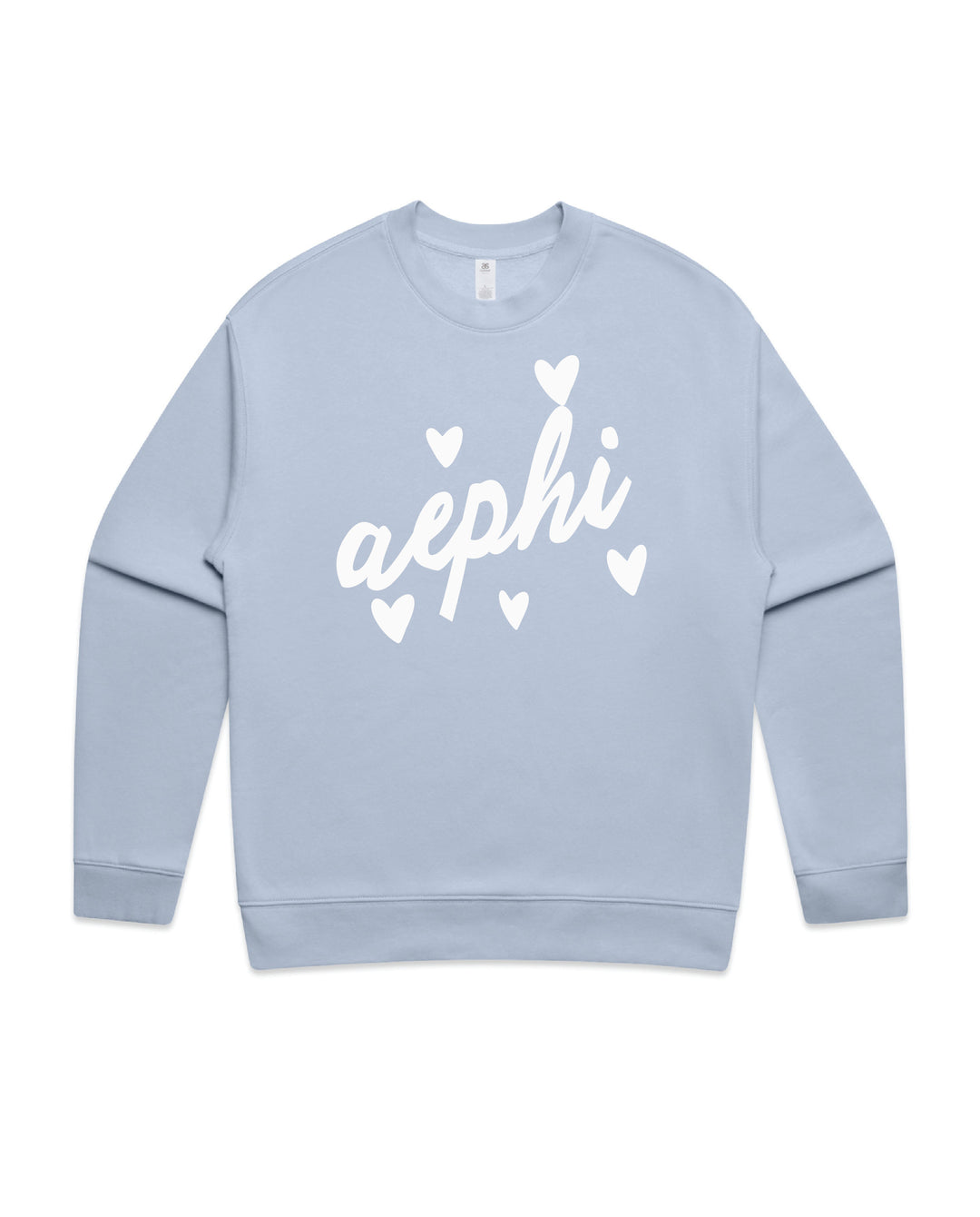 Heart Doodles Powder Sorority Crewneck