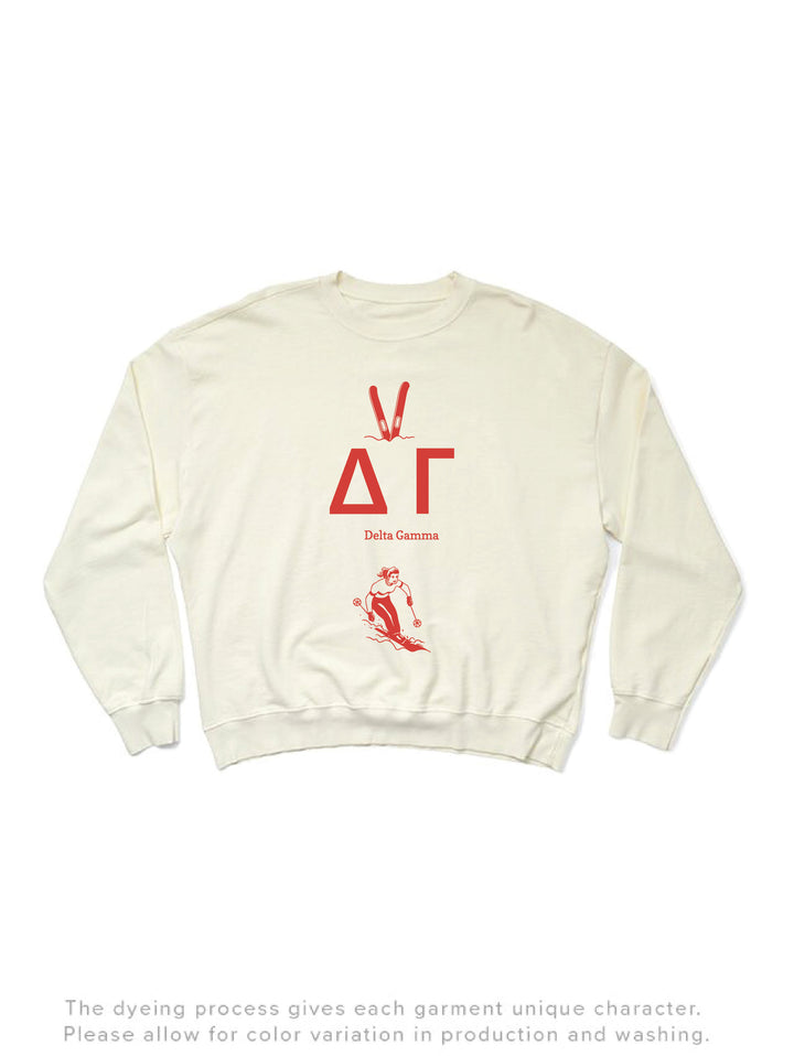 Hit The Slopes Vanilla Ice Sorority Light Weight Crewneck