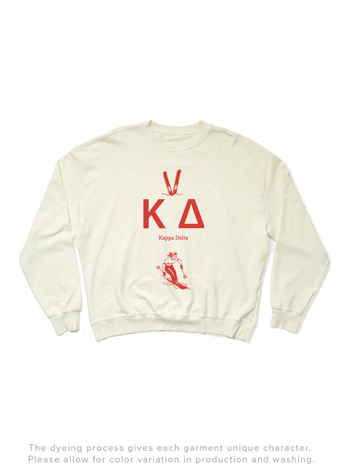 Hit The Slopes Vanilla Ice Sorority Light Weight Crewneck