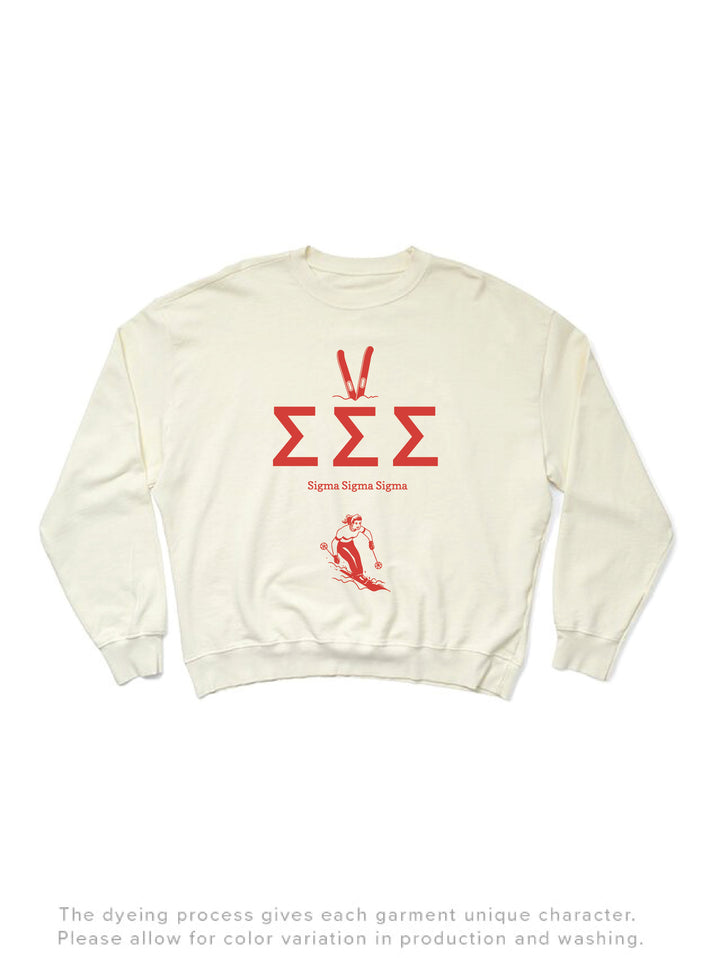 Hit The Slopes Vanilla Ice Sorority Light Weight Crewneck