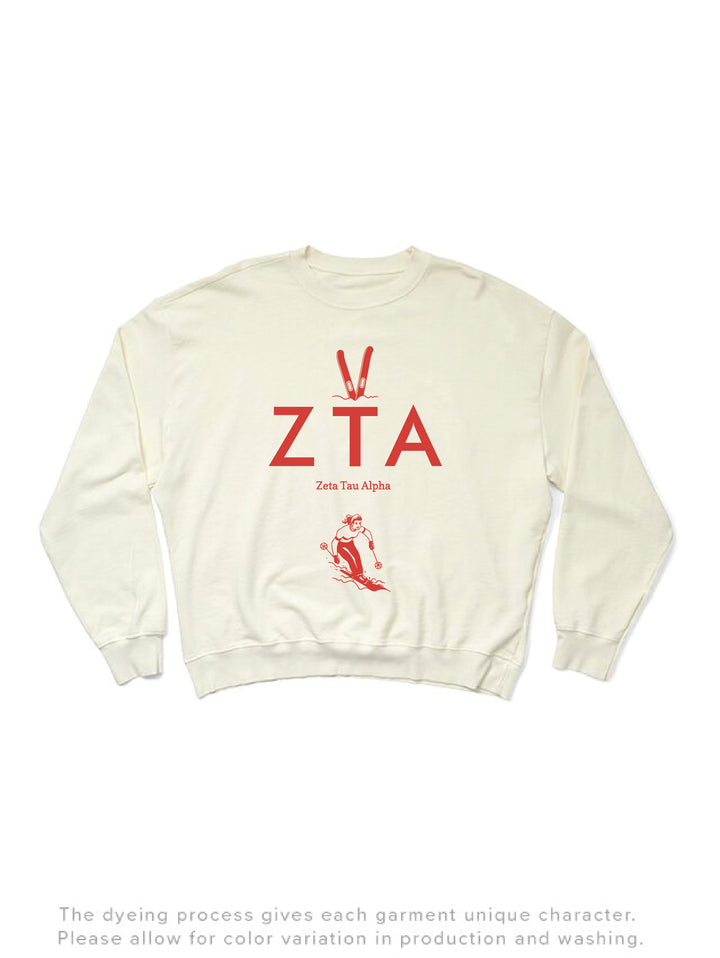 Hit The Slopes Vanilla Ice Sorority Light Weight Crewneck