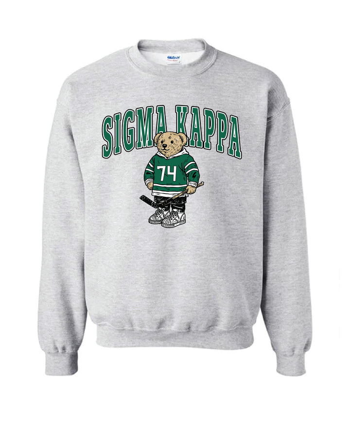 Hockey Bear Sorority Crewneck