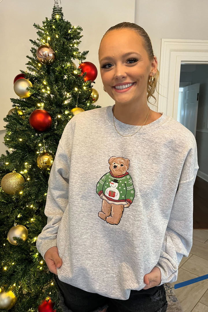 Holiday Sweater Bear Crewneck