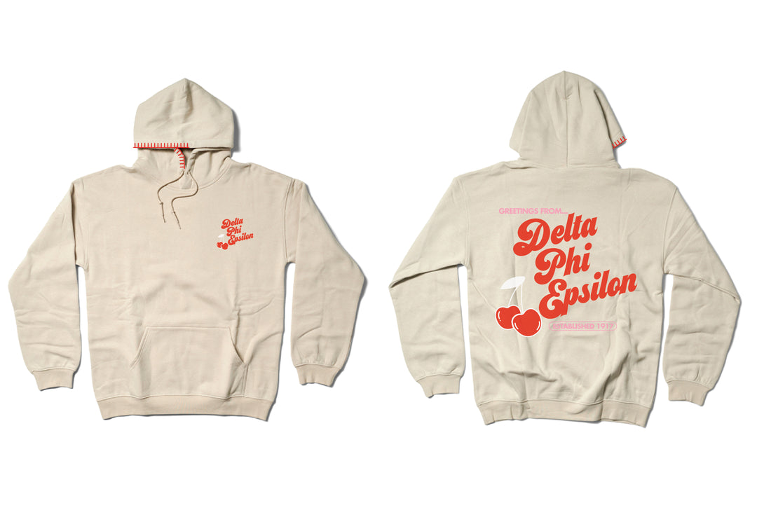 Hoodstitch Cherry Sand Matching Set Sorority Hoodie