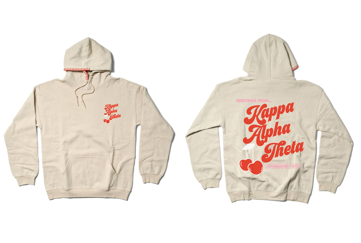 Hoodstitch Cherry Sand Matching Set Sorority Hoodie