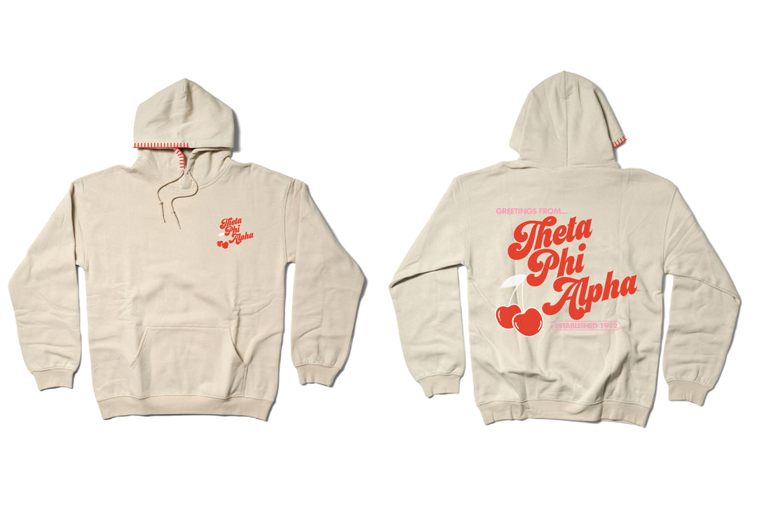 Hoodstitch Cherry Sand Matching Set Sorority Hoodie