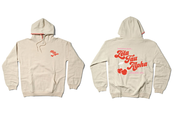 Hoodstitch Cherry Sand Matching Set Sorority Hoodie