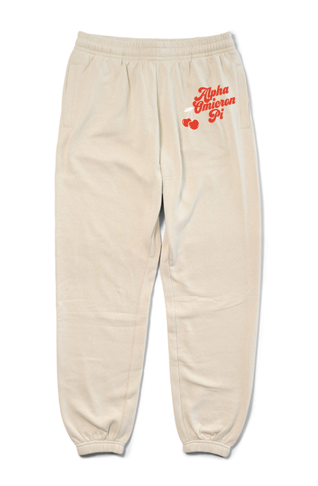 Hood Stitch Cherry Sand Matching Set Sorority Joggers