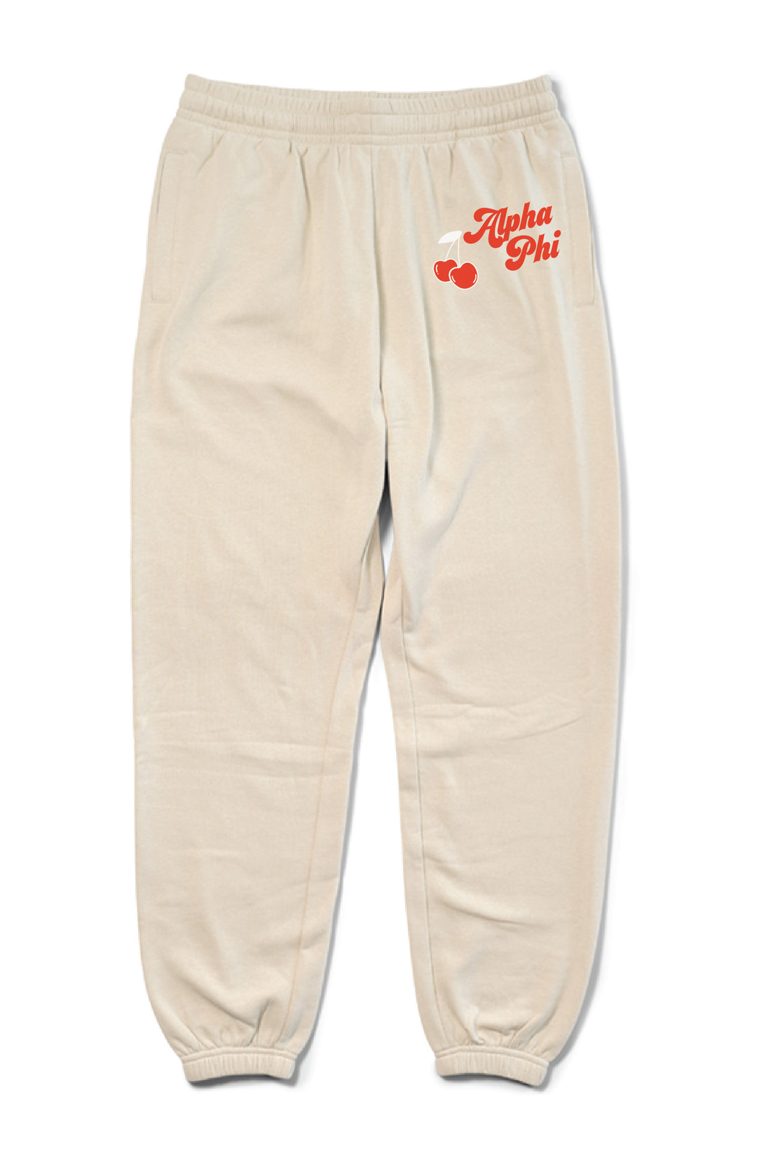 Hoodstitch Cherry Sand Matching Set Sorority Joggers