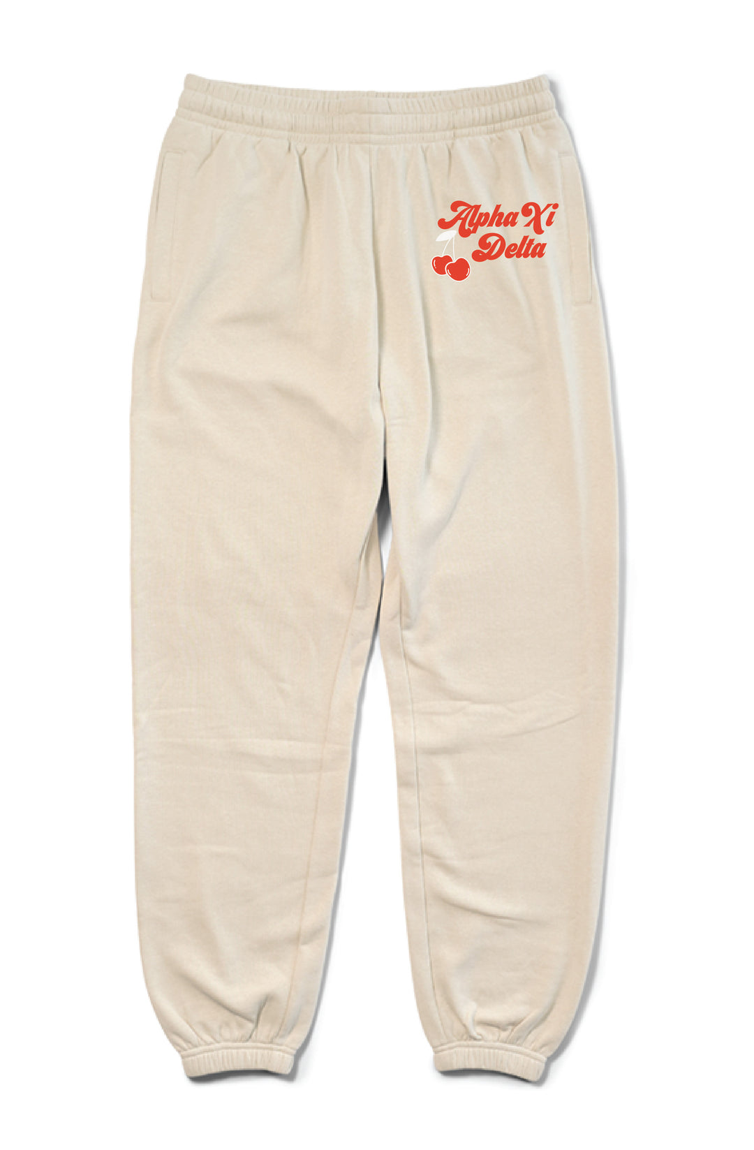 Hood Stitch Cherry Sand Matching Set Sorority Joggers