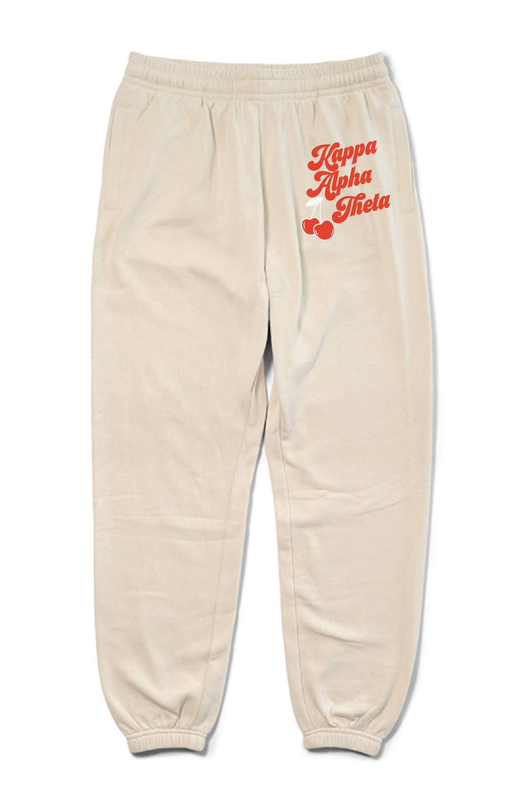 Hood Stitch Cherry Sand Matching Set Sorority Joggers