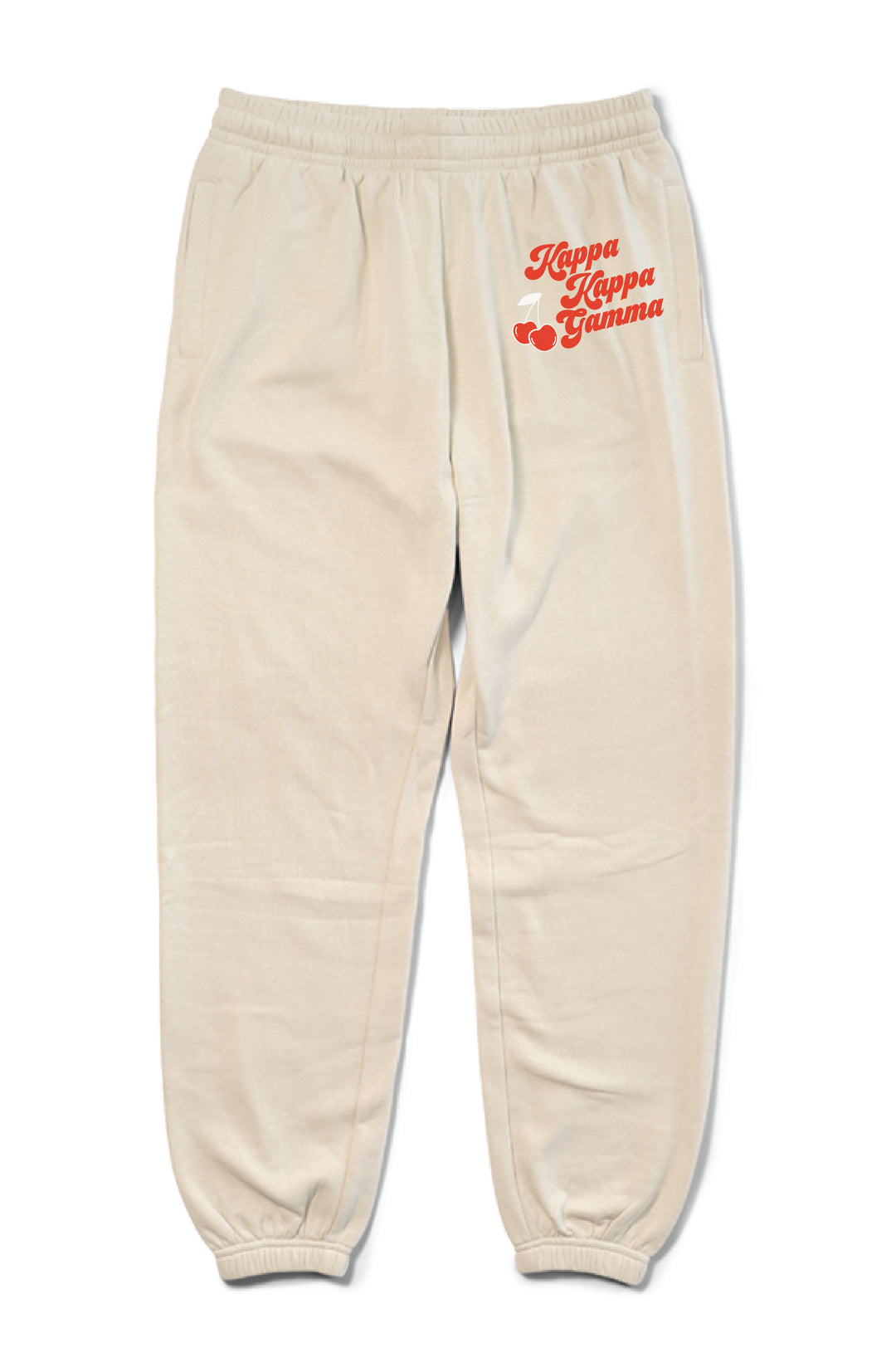 Hood Stitch Cherry Sand Matching Set Sorority Joggers