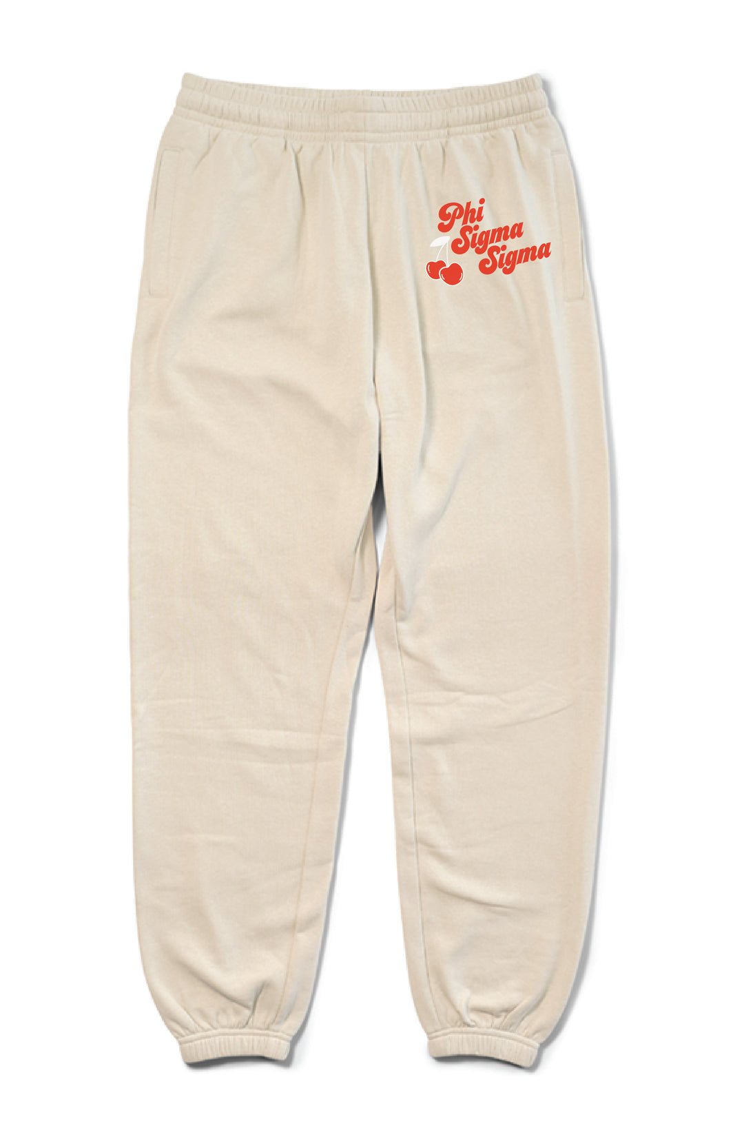 Hood Stitch Cherry Sand Matching Set Sorority Joggers