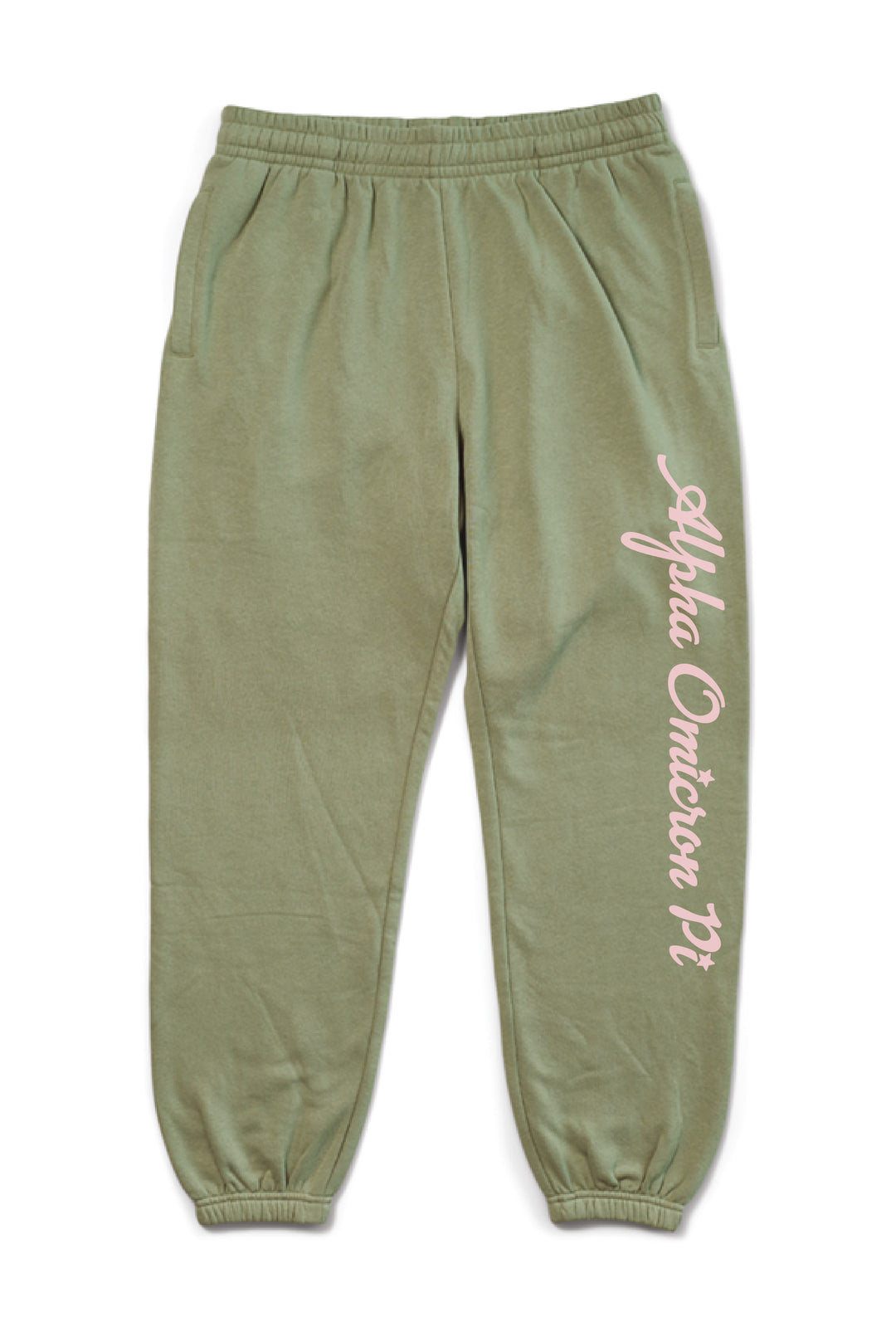 Hoodstitch Cursive Sage Matching Set Sorority Joggers