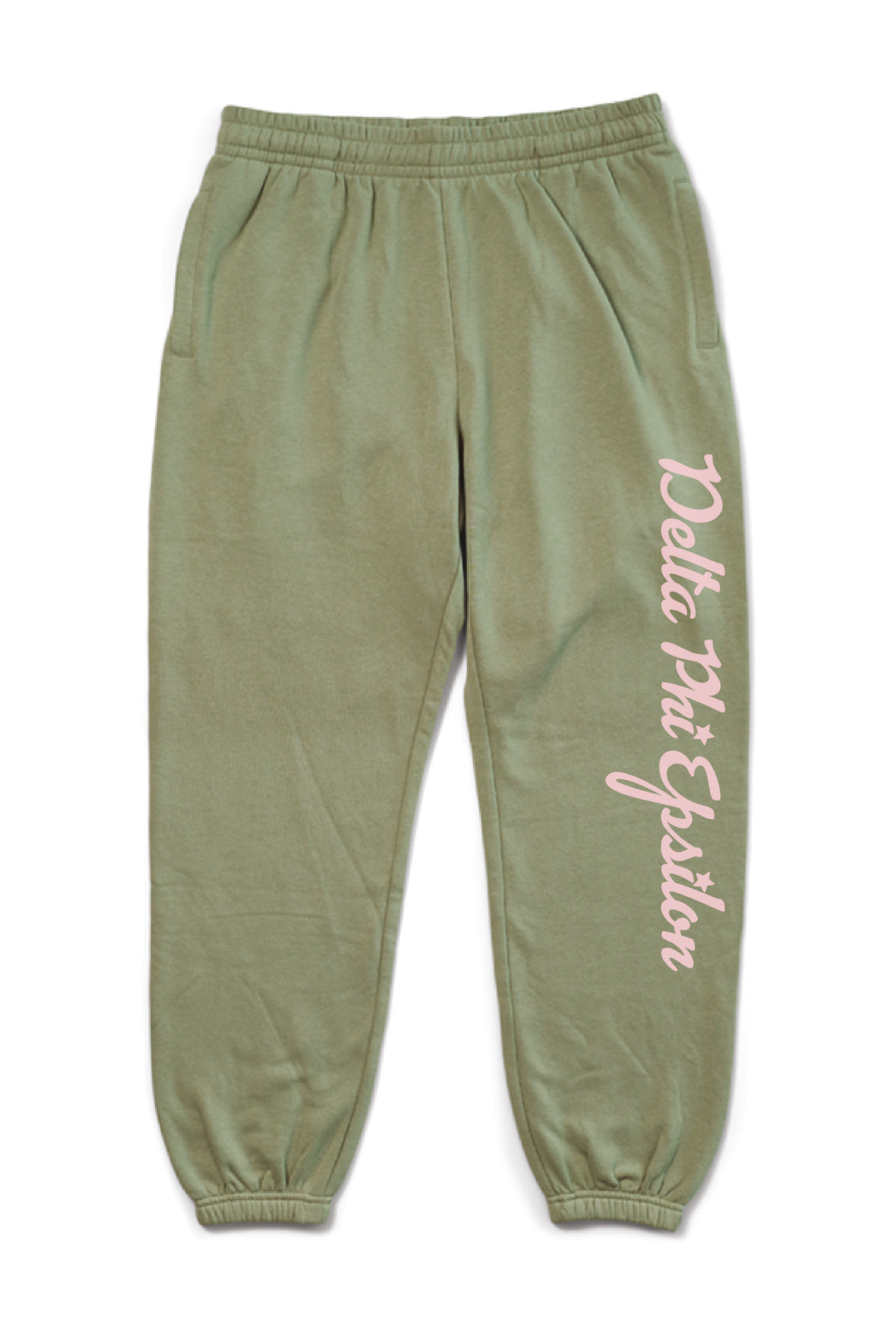 Hood Stitch Cursive Sage Matching Set Sorority Joggers