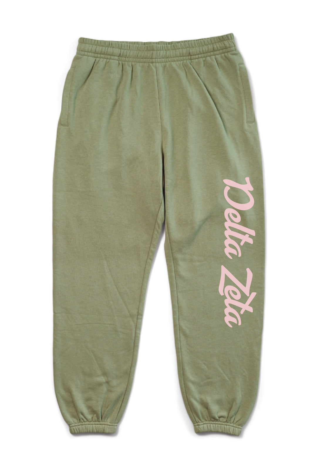 Hood Stitch Cursive Sage Matching Set Sorority Joggers