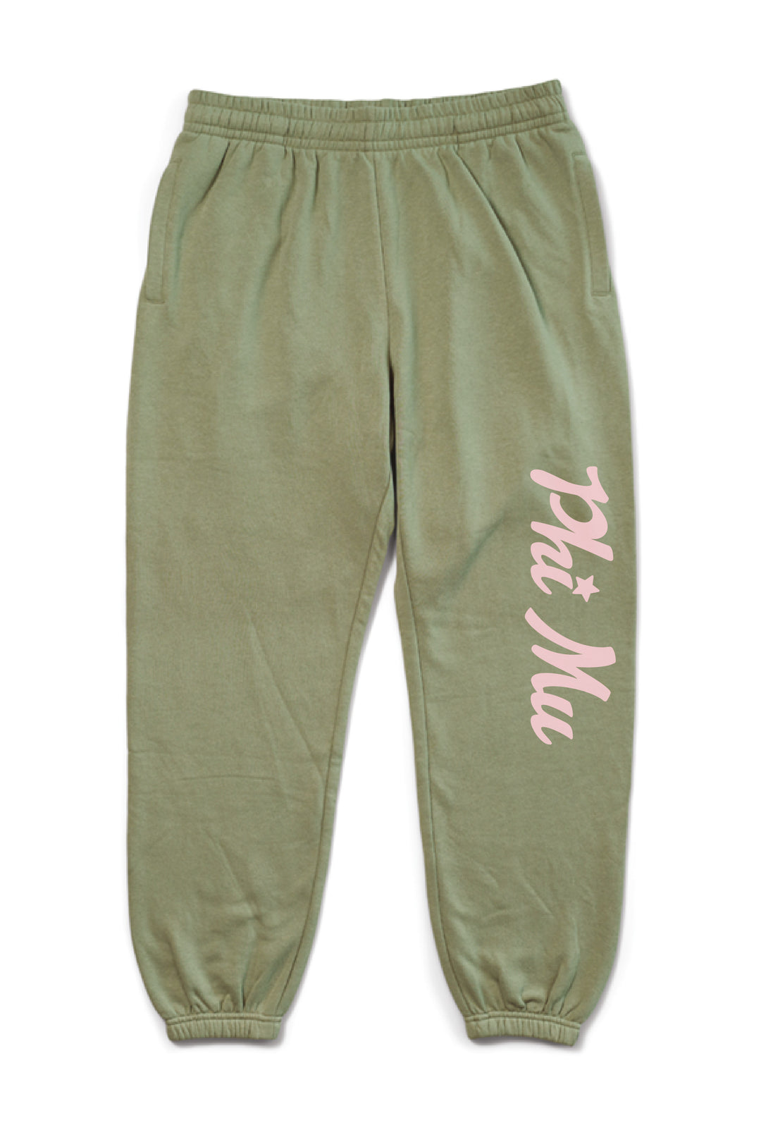 Hoodstitch Cursive Sage Matching Set Sorority Joggers