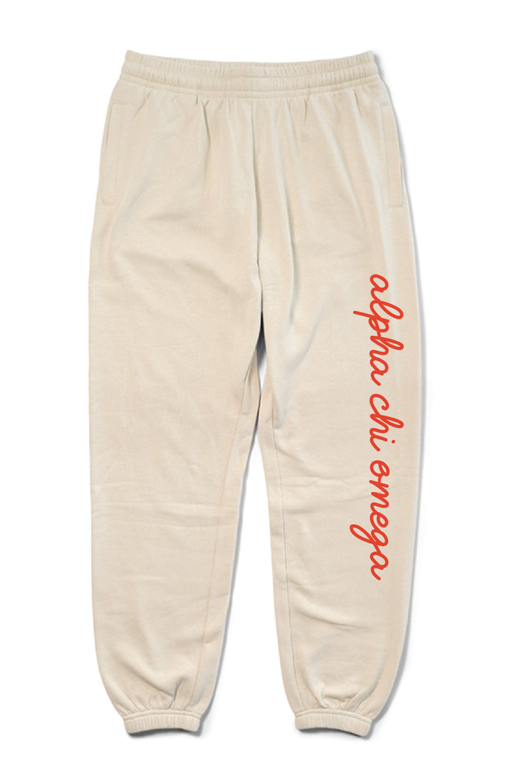 Hood Stitch Locket Sand Matching Set Sorority Joggers