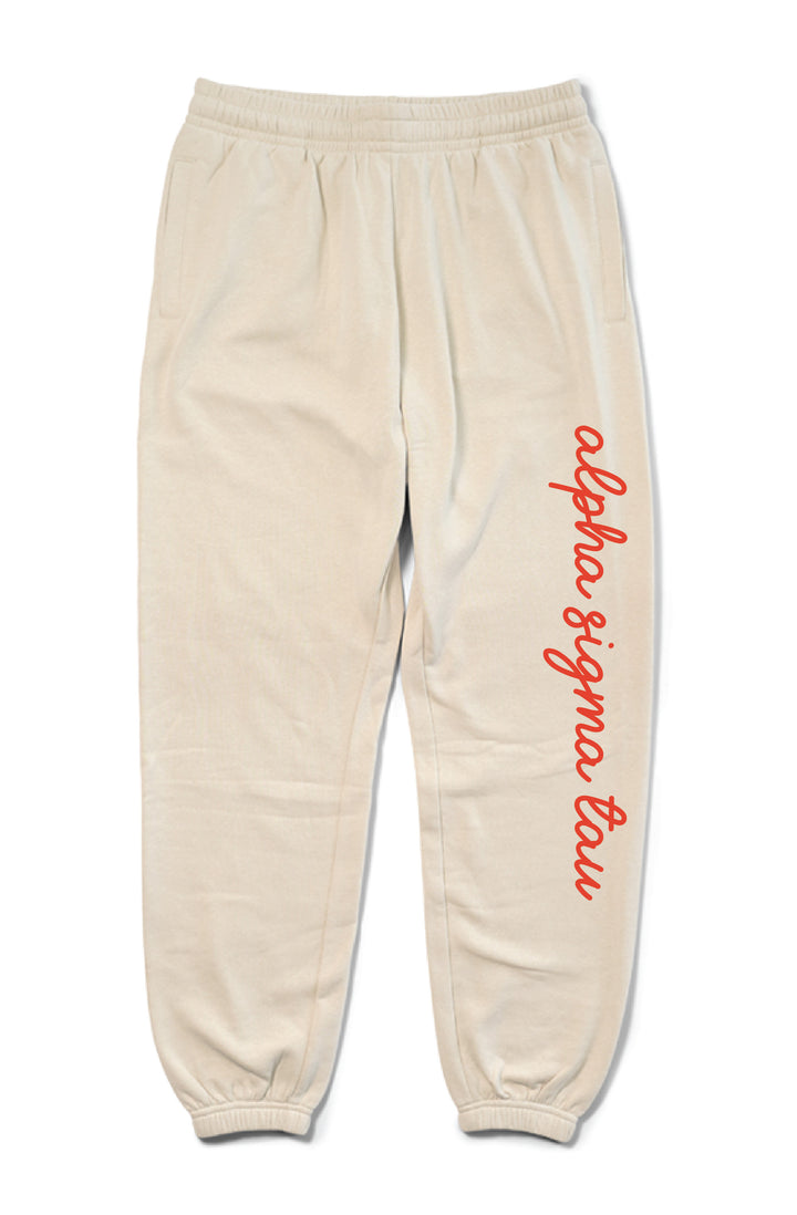 Hood Stitch Locket Sand Matching Set Sorority Joggers