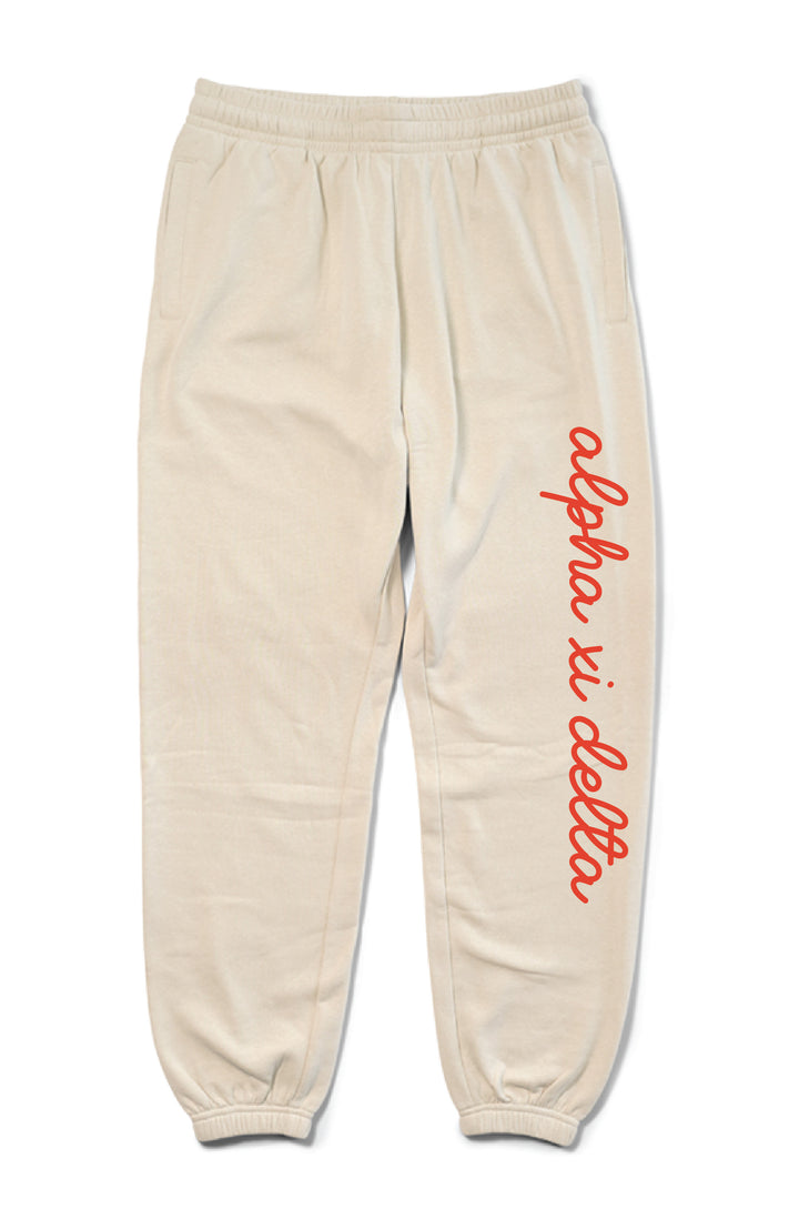 Hood Stitch Locket Sand Matching Set Sorority Joggers