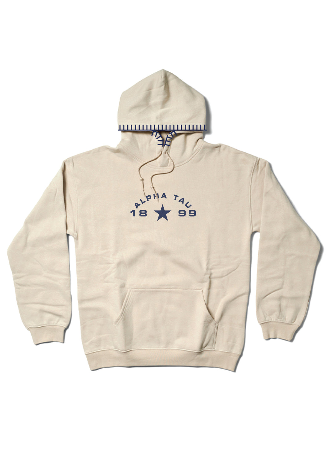 Hood Stitch Small Star Sand Sorority Hoodie