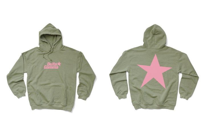 Light Pink Star Matching Set Hoodie