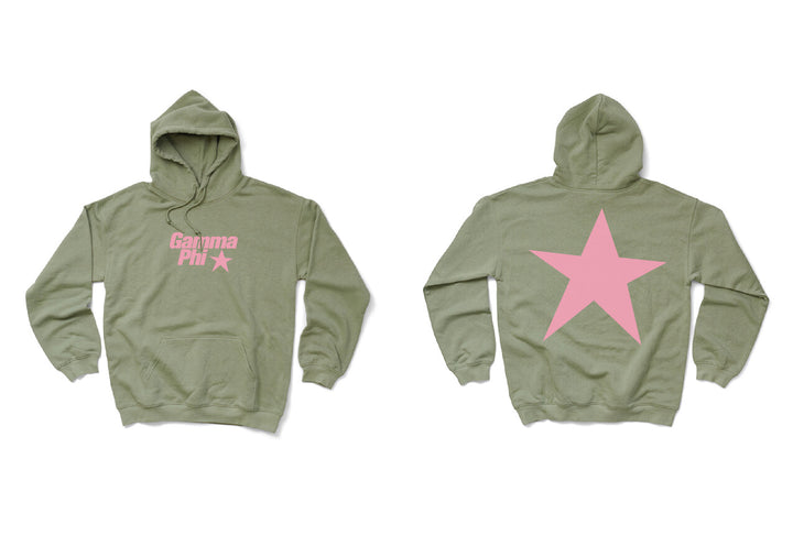 Light Pink Star Matching Set Hoodie