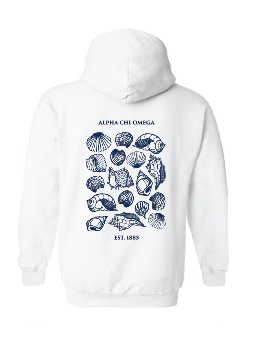 University of Houston | AXO | Fall Merch Store - White Shell Hoodie