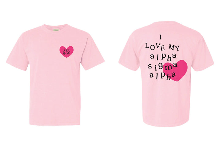 I Love My Sorority Mom Tee - 2XL - 3XL