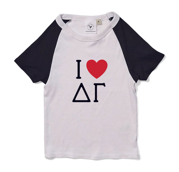 I Love Sorority Raglan Baby Tee - 2XL