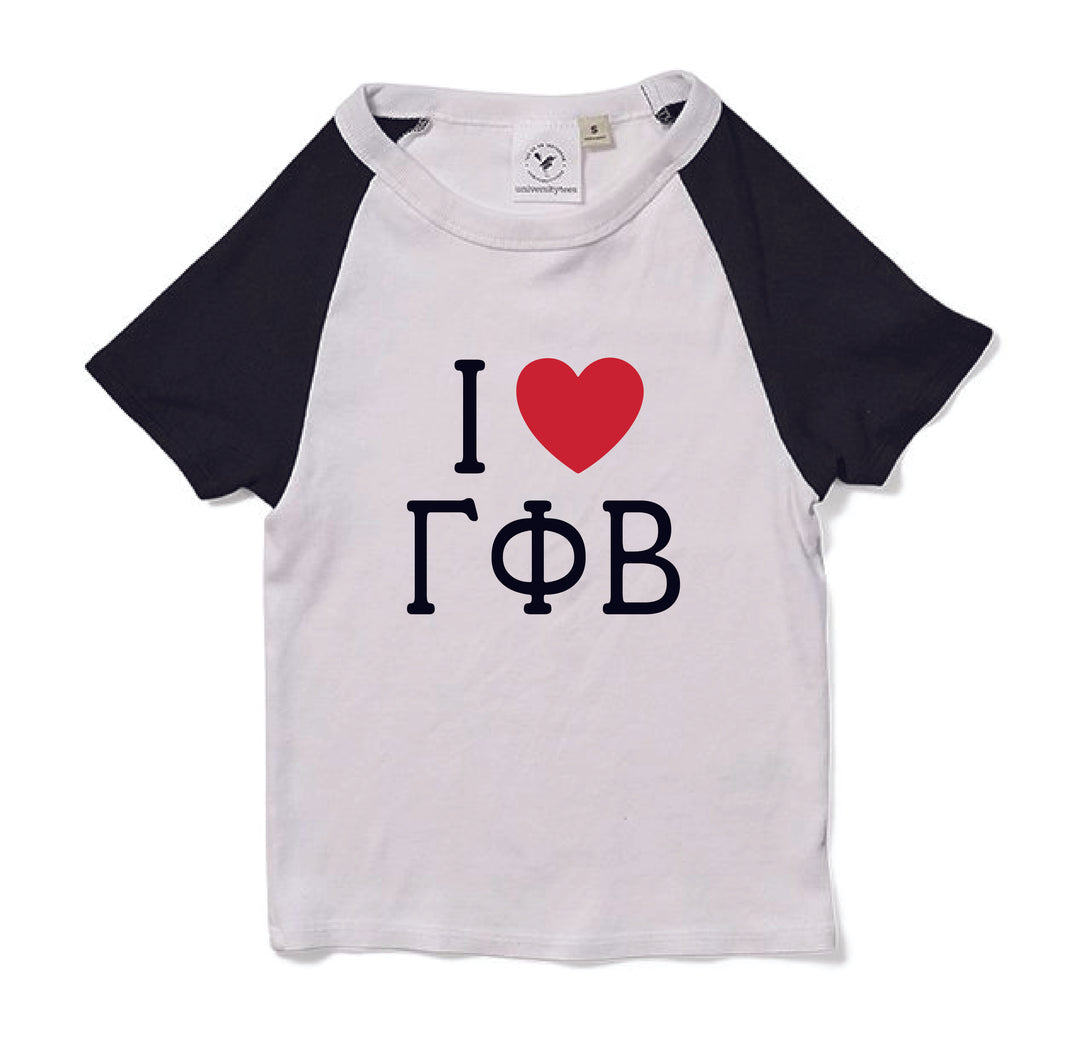 I Love Sorority Raglan Baby Tee - 2XL