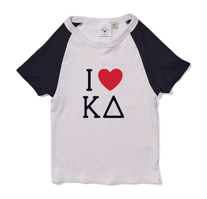 I Love Sorority Raglan Baby Tee - 2XL